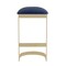 Manhattan Comfort Aura Bar Stool in Blue and Polished Brass BS006-BL - alternate 4